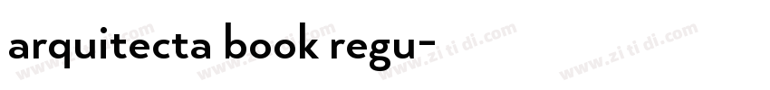 arquitecta book regu字体转换